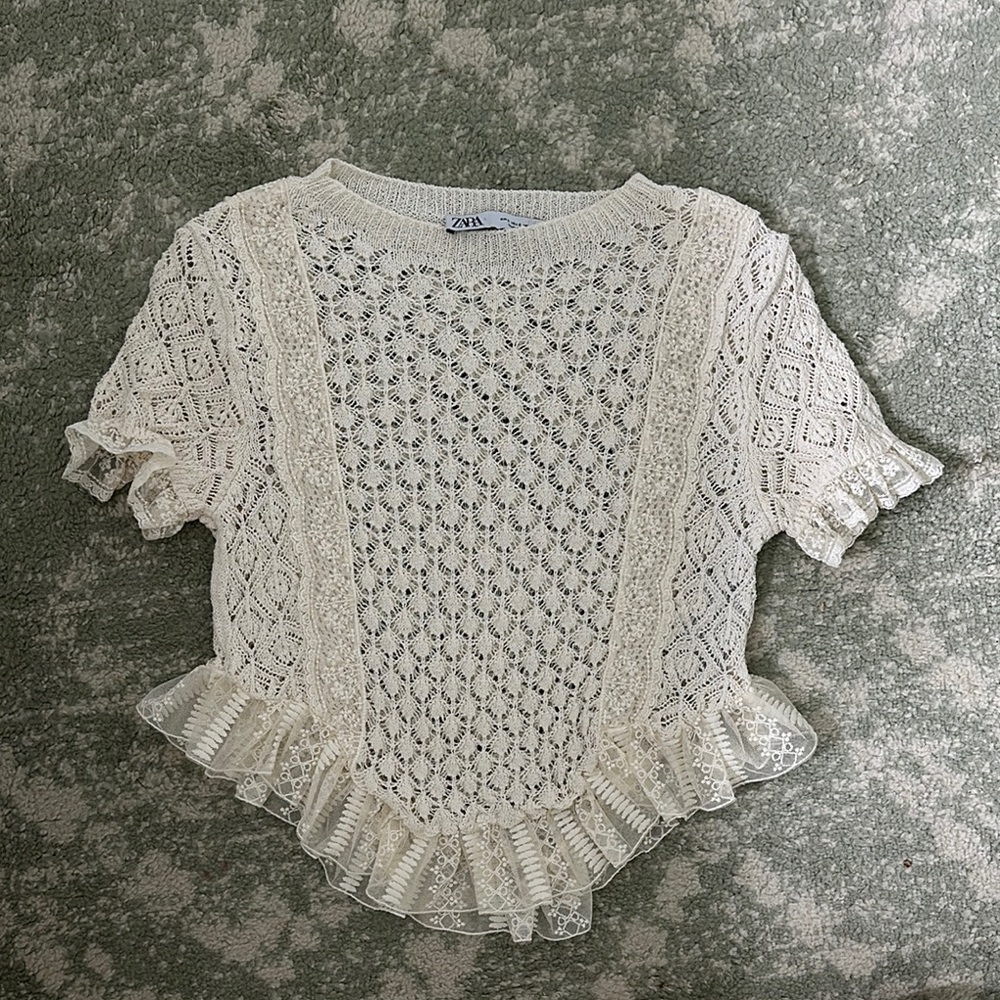 zara knit top